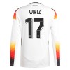 Officiële Voetbalshirt Duitsland Wirtz 17 Thuis EK 2024 Lange Mouw - Heren